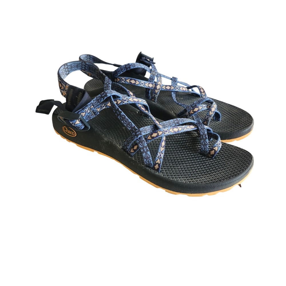 Chaco Z Cloud 2 Sandals Womens 
11 Blue Geometric Strappy Toe Loop Hiking Shoes